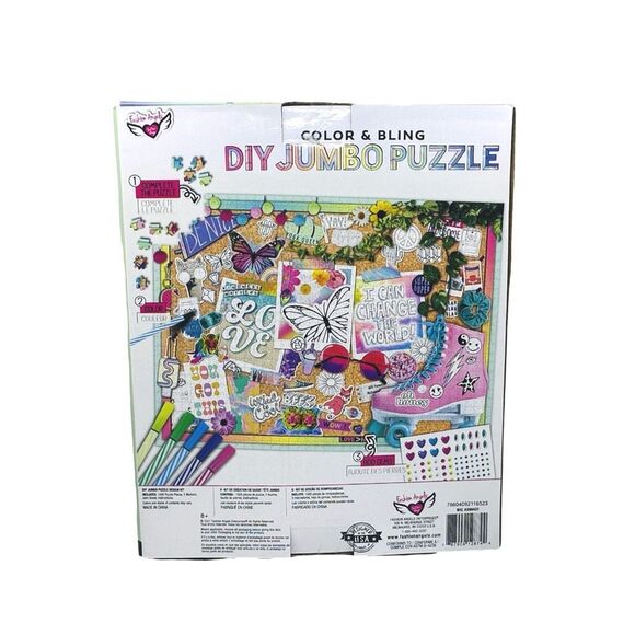 Fashion Angels Color & Bling DIY Jumbo Puzzle Design Kit - 1000 Pieces - 2 Kits - Picture 3 of 3